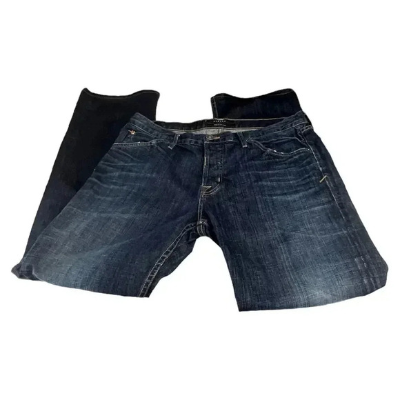 Hudson Men's Dark Wash Blue Jeans Size 36 - Picture 6 of 9